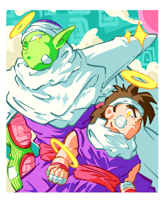Piccolo & Gohan Original painting