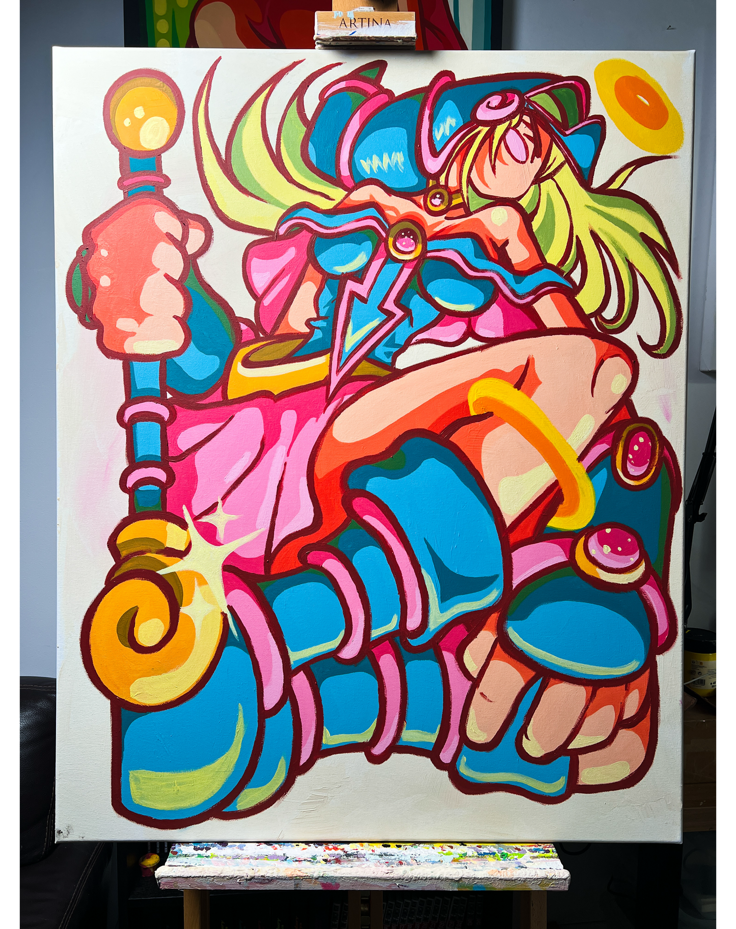 Dark magician Girl Original painting