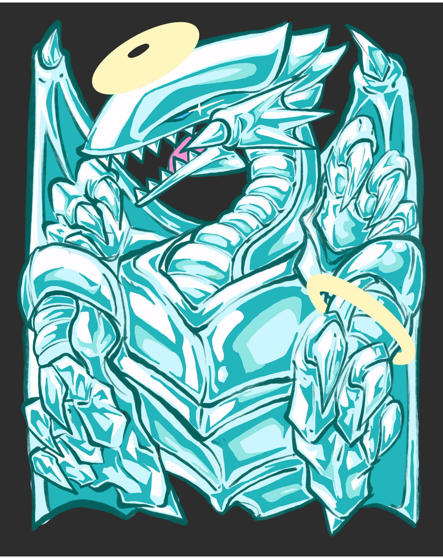 Blue Eyes White Dragon Limited signed prints + stickers