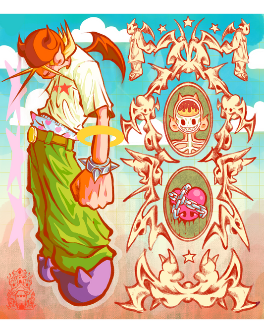 The Two Rules : Demon School Print